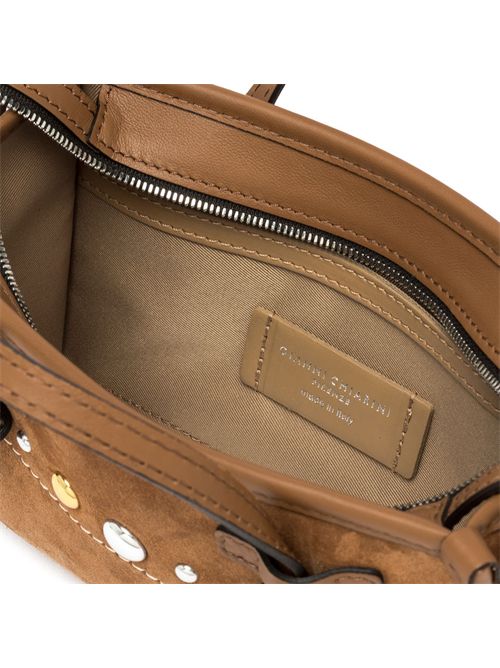 Borsa Marcella Joy in suede con borchie GIANNI CHIARINI | BS 12406 TNGRCARAMEL